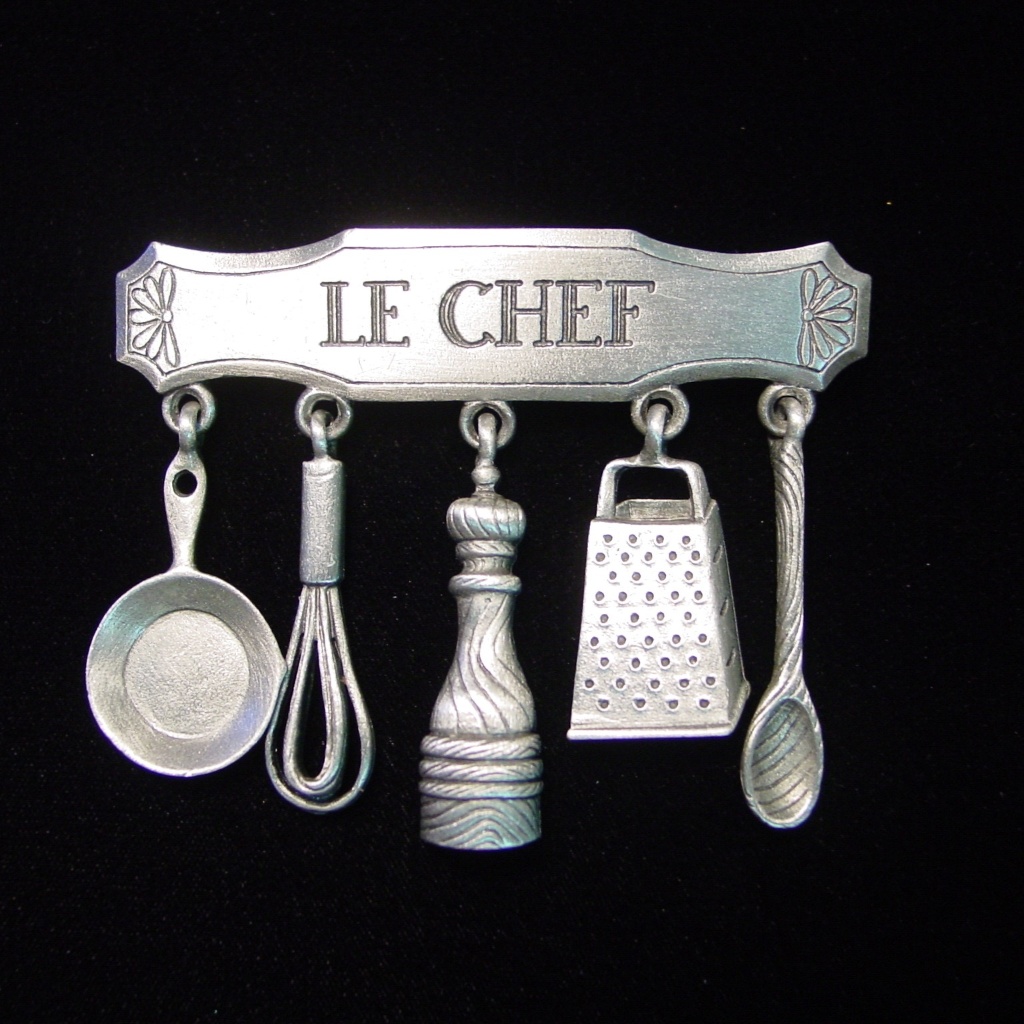 ‘Le Chef ~ Cooking Charms' Pin Brooch